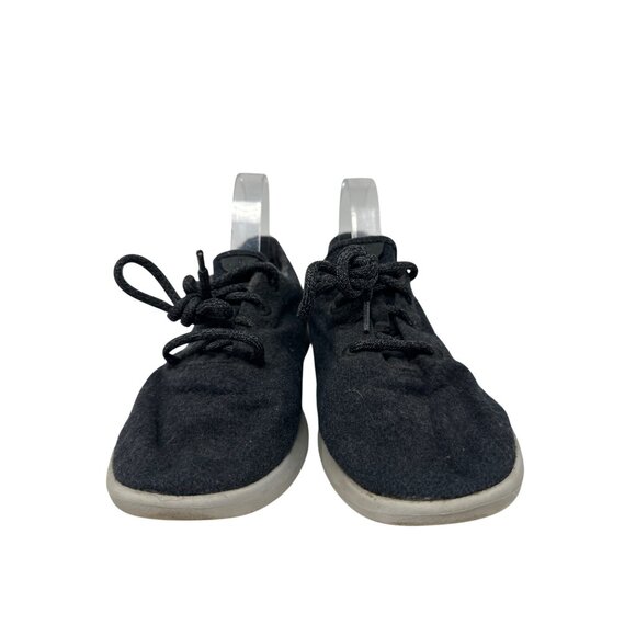 Allbirds Wool Runners Black Lace-Up Sneakers Womens Size 9 Casual Lightweight - Picture 4 of 9